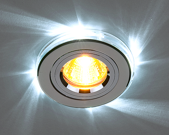 фото Точечный светильник 2060 Led (хром/белый) 