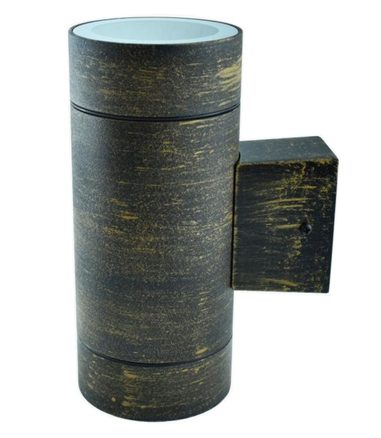 фото Светильник фасадный GWL-2GX53-M-IP65 BLACK GOLD 