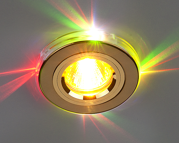фото Точечный светильник 2060 Led (золото/мульти) 
