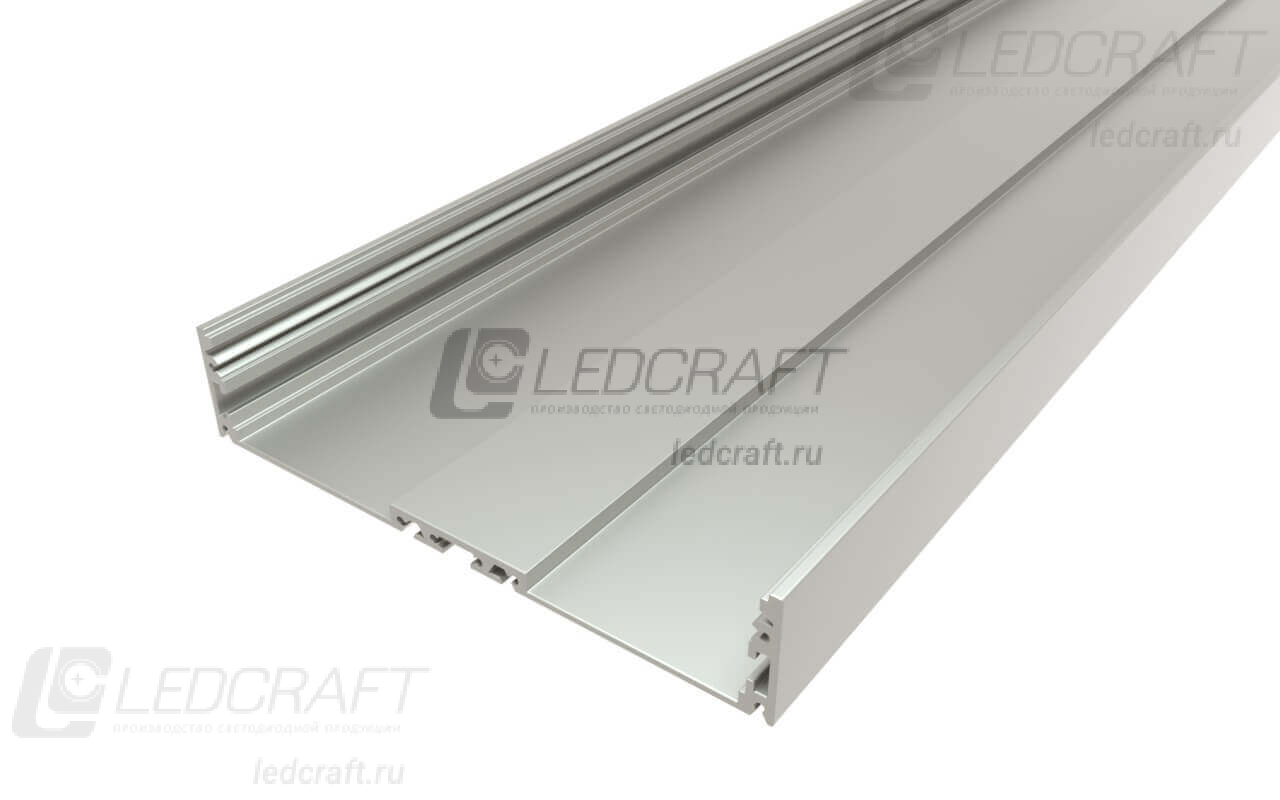 фото Профиль накладной алюминиевый LC-LP-27140-2 Anod анодированный 