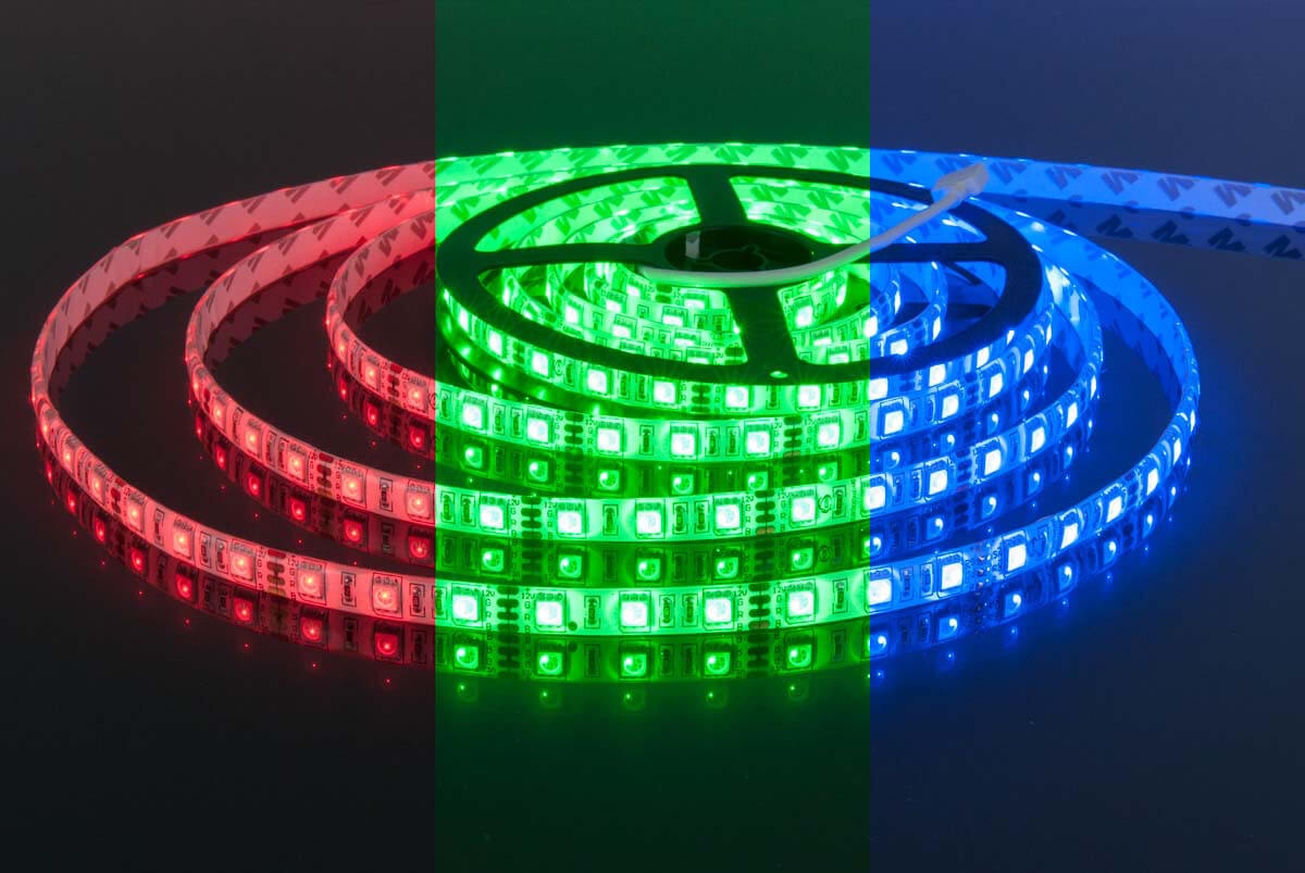 фото Светодиодная лента RGB 12V IP20 60Led\m (1 метр) 