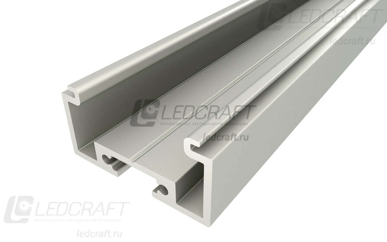 фото Профиль накладной алюминиевый LC-LP-1428-2 Anod анодированный 