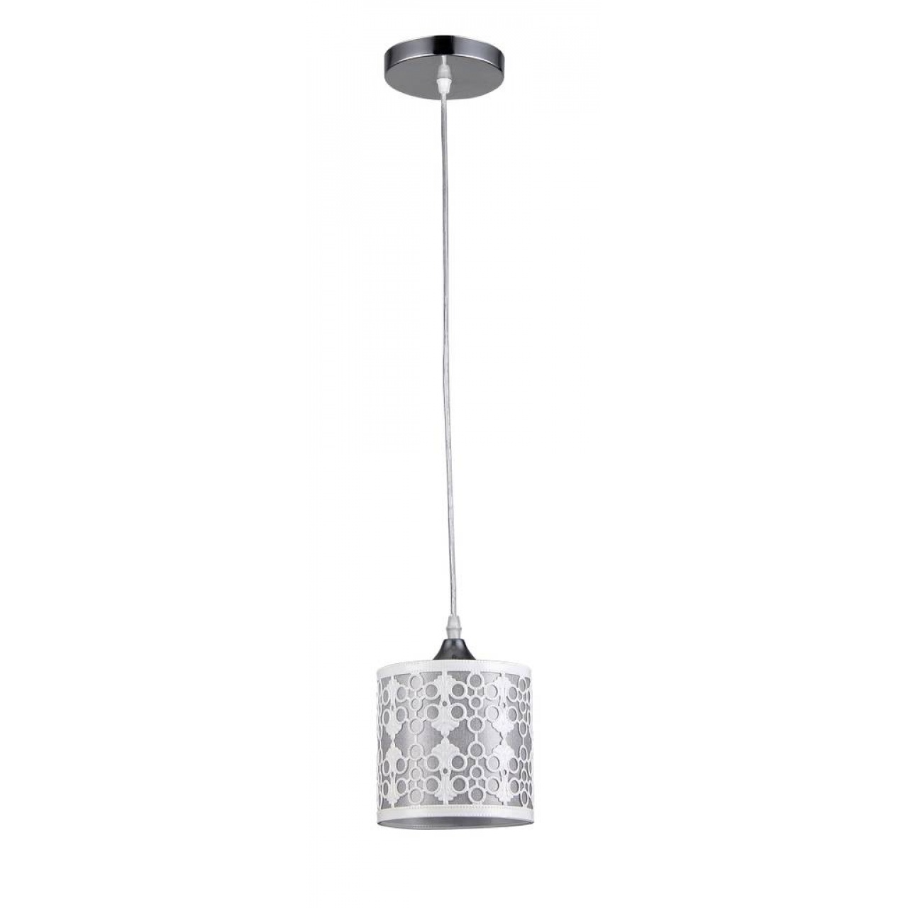 фото ЛЮСТРА ПОДВЕСНАЯ 1*60ВТ E27 MD.1005-1-P WH 