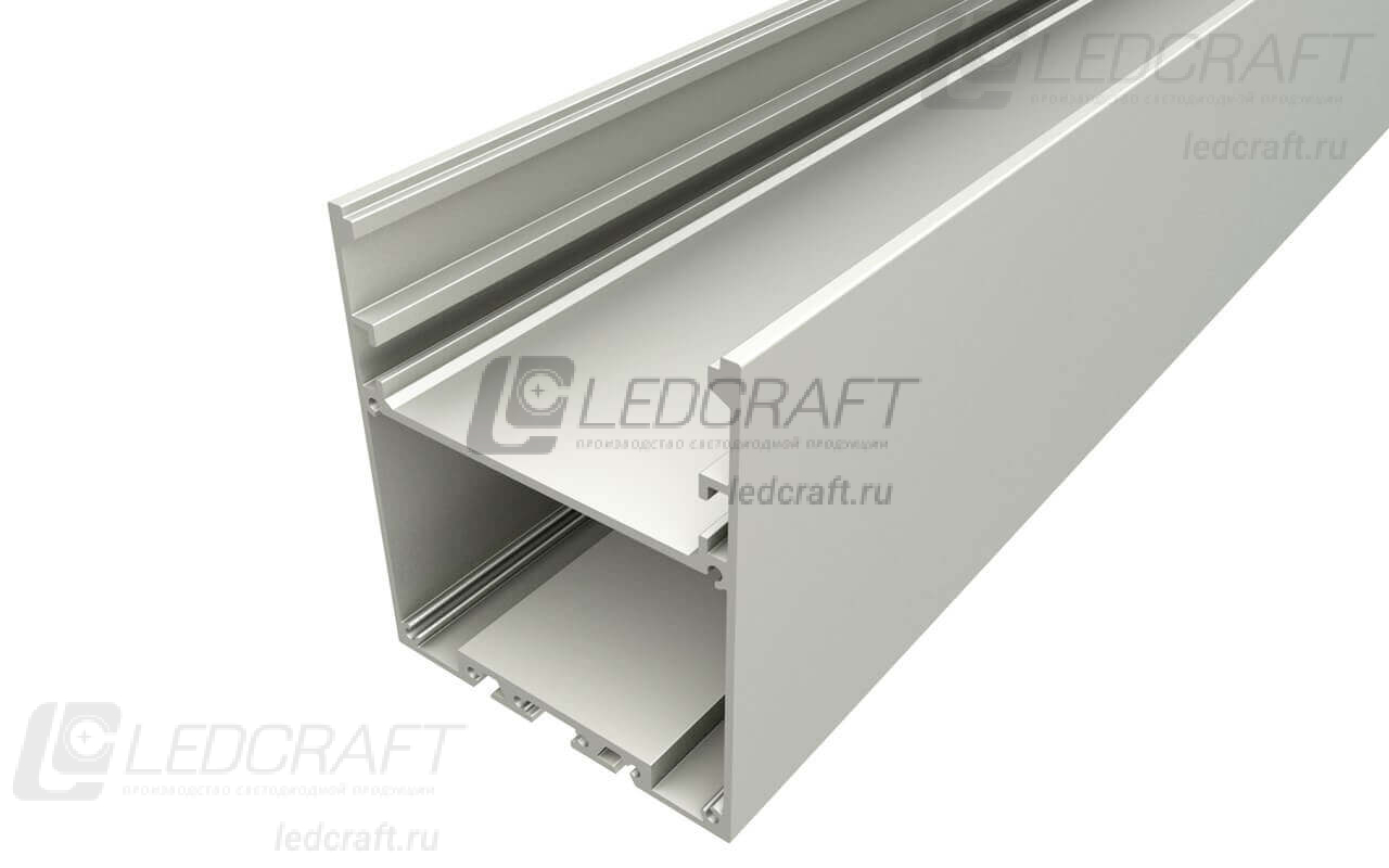 фото Профиль накладной алюминиевый LC-LP-7060-2 Anod анодированный 