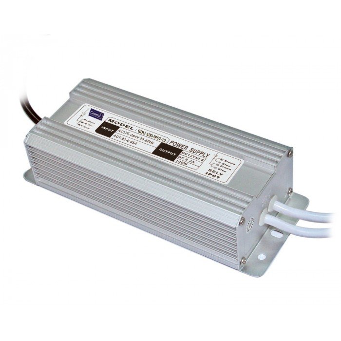 фото Блок питания для светодиодной ленты General 100W IP67 