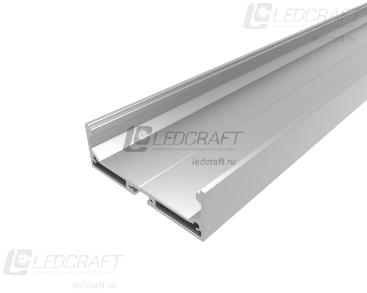 фото Профиль накладной алюминиевый LC-LP-2060-2 Anod анодированный 