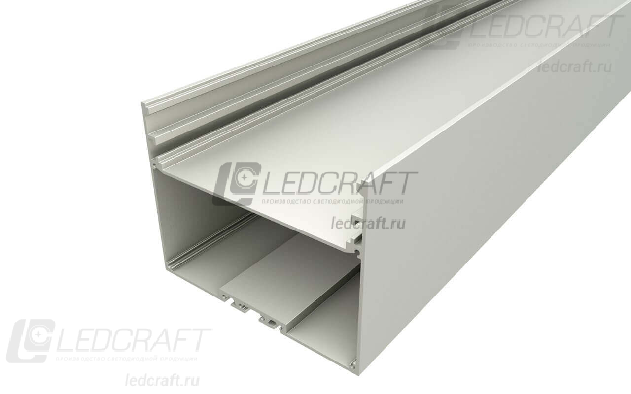 фото Профиль накладной алюминиевый LC-LP-77100-2 Anod анодированный 