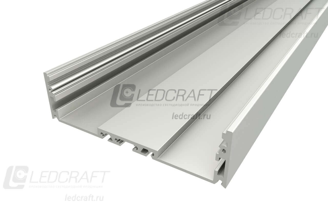 фото Профиль накладной алюминиевый LC-LP-27100-2 Anod анодированный 