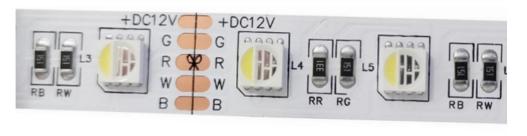 фото Светодиодная лента RGB+W IP20 (5 метров) 