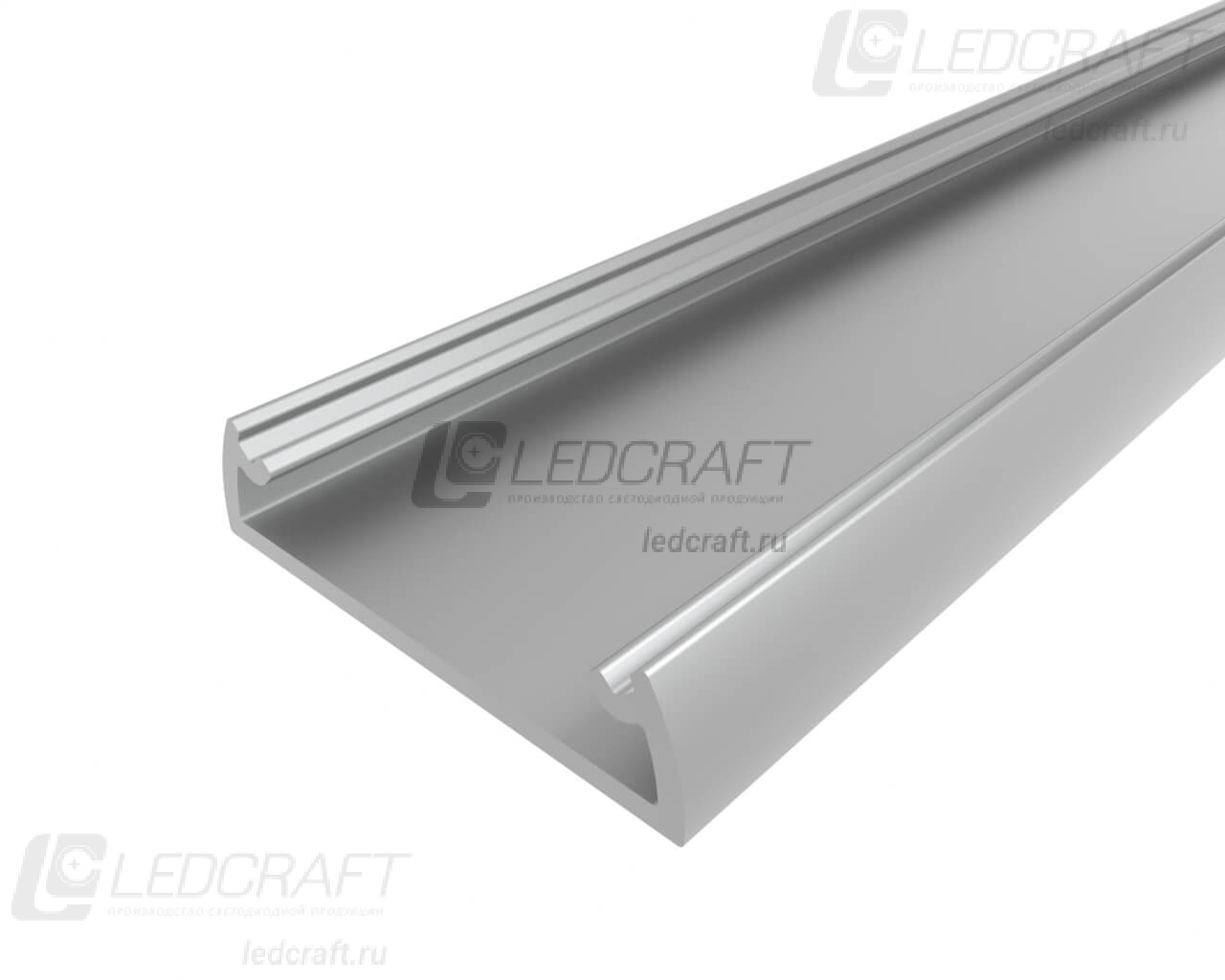 фото Профиль накладной алюминиевый LC-LP-0624-2 Anod анодированный 