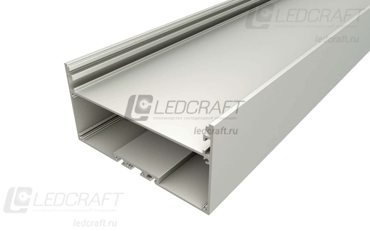 фото Профиль накладной алюминиевый LC-LP-50100-2 Anod анодированный 