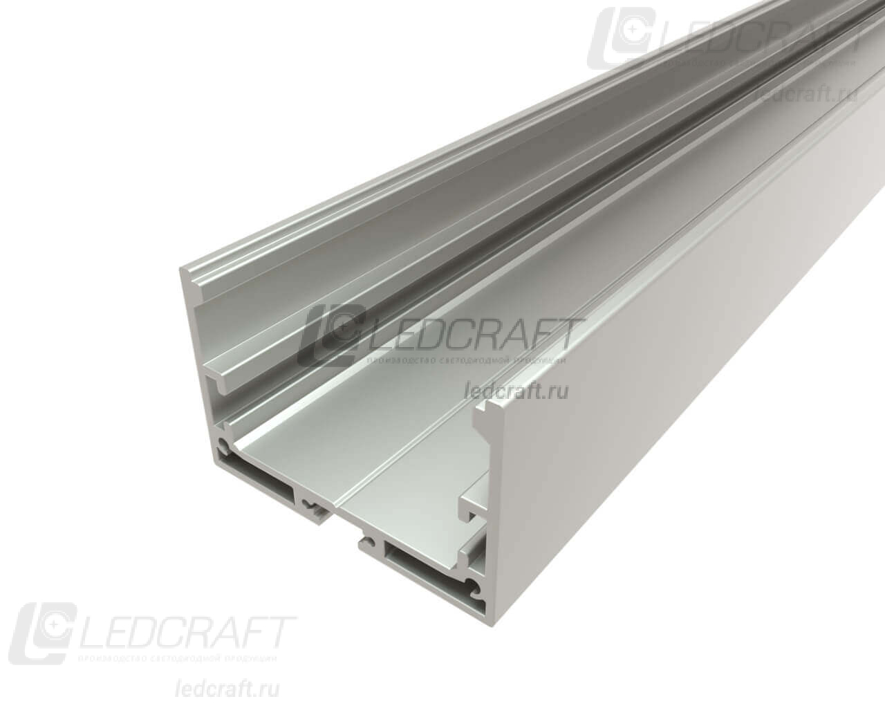 фото Профиль накладной алюминиевый LC-LP-3250-2 Anod анодированный 