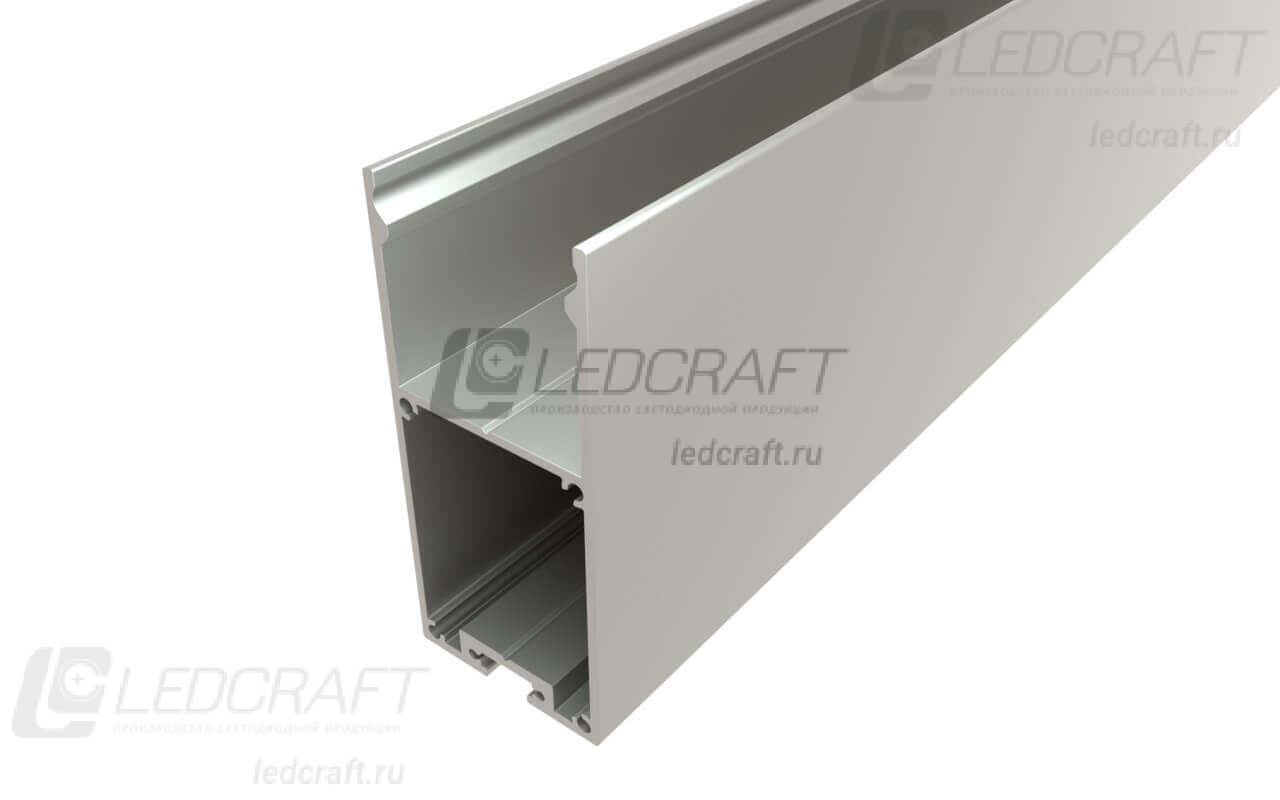 фото Профиль накладной алюминиевый LC-LP-6730-2 Anod анодированный 