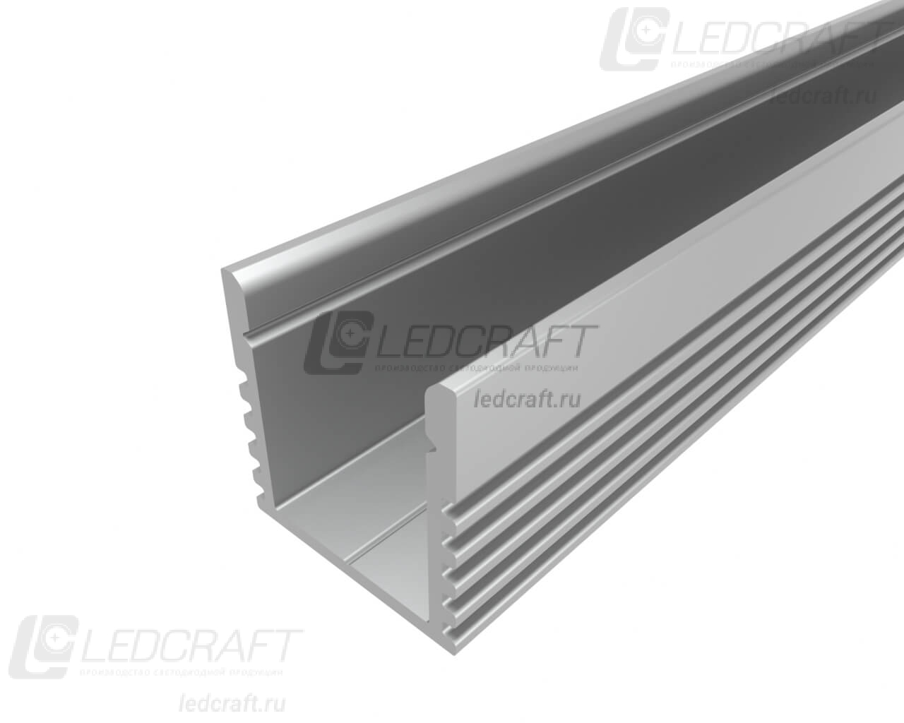 фото Профиль накладной алюминиевый LC-LP-1616-2 Anod анодированный 